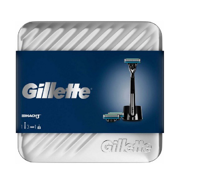 Kazeta Gillette Mach3 strojek+stojan+NH2 | Kosmetické a dentální výrobky - Pánská kosmetika - Dárkové kazety Kazeta Gillette Mach3 strojek+stojan+NH2 | Kosmetické a dentální výrobky - Pánská kosmetika - Dárkové kazety